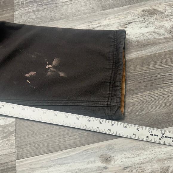 Duluth Trading Gray Tan Men 34x29 Relaxed Fit Fleece Workwear Hiking Cargo Pants - Picture 8 of 12